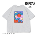Gallery viewerに画像を読み込む, <REPOSE AMS> 56. boxy tee - grey melange