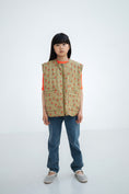 Gallery viewerに画像を読み込む, <REPOSE AMS> 4. padded waistcoat - grid flower