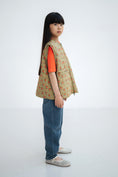 Gallery viewerに画像を読み込む, <REPOSE AMS> 4. padded waistcoat - grid flower