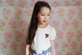 将图像加载到画廊查看器中, <Little Cotton Clothes> Pointelle T-shirt with Crochet Cherry