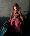 Load image into Gallery viewer, 【予約】<MABLI> FFYN SKATER SCARF - DAMSON/MOSS - DROP1