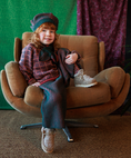Load image into Gallery viewer, 【予約】<MABLI> FFYN SKATER SCARF - WINTER ROSE/PINE - DROP1