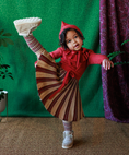 Gallery viewerに画像を読み込む, 【予約】<MABLI> GWENNAN SKIRT - RUBY STRIPE - DROP1