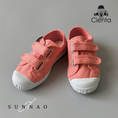 Load image into Gallery viewer, <Cienta>Double strap velcro sneaker - PEACH 78997-Cienta-SUNNAO