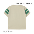 갤러리 뷰어로 이미지로드, <TINYCOTTONS> STRIPES LOGO TEE(2-8Y)-TINYCOTTONS-SUNNAO