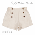 Load image into Gallery viewer, 【予約/5月末お届け】<Maison marelle> Short SÈVRES - chalk chevron-Maison marelle-SUNNAO