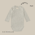 Load image into Gallery viewer, <Organic zoo> Stripy BUNNY Bodysuit (0-12M)-Organic zoo-SUNNAO