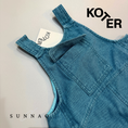 갤러리 뷰어로 이미지로드, <Studio Koter> KAI OVERDYE DENIM DUNGAREES - Blue mist