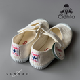 Load image into Gallery viewer, <Cienta>velcro one strap shoes - lace white 769981