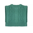 갤러리 뷰어로 이미지로드, <Knit planet> TEXTURE VEST - GREEN(6-8Y)-Knit planet-SUNNAO