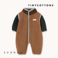 갤러리 뷰어로 이미지로드, <TINYCOTTONS> Color Block Sherpa One-Piece