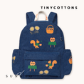 Load image into Gallery viewer, <TINYCOTTONS> Tiny Apples Denim Backpack