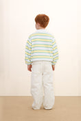 Load image into Gallery viewer, <TINYCOTTONS> Retro Stripes Polo Sweatshirt