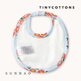 Gallery viewerに画像を読み込む, <TINYCOTTONS> Blossoms Rib Bib