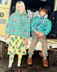 Gallery viewerに画像を読み込む, <The Campamento> Blue Daisies Leggings - YELLOW