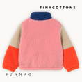 갤러리 뷰어로 이미지로드, <TINYCOTTONS> COLOR BLOCK POLAR SHERPA JACKET - dark blue