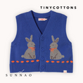 Gallery viewerに画像を読み込む, <TINYCOTTONS> RABBITS VEST - dark blue
