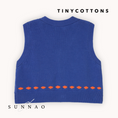Gallery viewerに画像を読み込む, <TINYCOTTONS> RABBITS VEST - dark blue