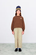 Load image into Gallery viewer, <TINYCOTTONS> DIAMOND GRAPHIC TOWEL SWEATSHIRT - dark brown
