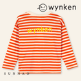 Load image into Gallery viewer, <Wynken> WYNKEN LONG SLEEVE POCKET TEE - SUNGLOW / ECRU