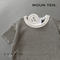 Load image into Gallery viewer, <Moun ten.>bicolor waffle T- ECRU/CHARCOAL(95-140)-Moun ten.-SUNNAO
