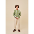 갤러리 뷰어로 이미지로드, <Birinit Petit> Ivory denim pleated trousers(3-6Y)★-Birinit Petit-SUNNAO