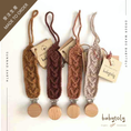 갤러리 뷰어로 이미지로드, 【予約/オーダー会】<Babytoly> PACIFIER HOLDERS ORGANIC COTTON-Babytoly-SUNNAO