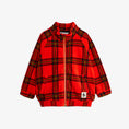 갤러리 뷰어로 이미지로드, <Mini Rodini> Checkered fleece jacket