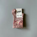 Gallery viewerに画像を読み込む, <Collégien> Camélia Jacquard Flower Ankle Socks - Vieux Rose