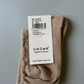 갤러리 뷰어로 이미지로드, <Collégien> Juliette Pointelle Organic Cotton Knee-high Socks - Petite Taupe