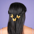 갤러리 뷰어로 이미지로드, <COUCOU SUZETTE> YELLOW BUTTERFLY HAIR CLIP-COUCOU SUZETTE-SUNNAO