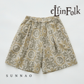Gallery viewerに画像を読み込む, <eLfinFolk> AZULEJOS Wide Shorts - beige
