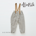 将图像加载到画廊查看器中, <eLfinFolk> C/L Stripe Suspenders Pants - gray