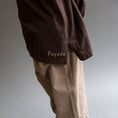 Load image into Gallery viewer, <façade> Wide LS tee - Coffee