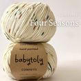 Load image into Gallery viewer, Babytoly Organic pima cotton yarns - Confetti Four Seasons (yarn)