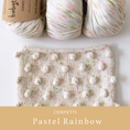 Load image into Gallery viewer, Babytoly Organic pima cotton yarns - Confetti Pastel Rainbow (yarn)