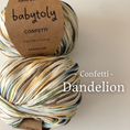 Load image into Gallery viewer, Babytoly Organic pima cotton yarns - Confetti Dandelion (yarn)