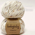 Load image into Gallery viewer, Babytoly Organic pima cotton yarns - Confetti Citrus (yarn)