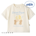 Load image into Gallery viewer, <gelato pique> BABY ice cream bear T - CREAM
