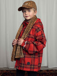 갤러리 뷰어로 이미지로드, <Mini Rodini> Checkered fleece jacket