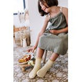 갤러리 뷰어로 이미지로드, <Collégien> Margaux Tulle Frill Ribbed Ankle Socks - Doux Agneaux