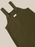 Load image into Gallery viewer, Organic zoo Olive Waffle Salopette (0M-12M)