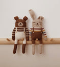 Load image into Gallery viewer, <Main Sauvage>Teddy knit toy - Ecru overalls-Main sauvage-SUNNAO