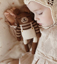Load image into Gallery viewer, <Main Sauvage>Teddy knit toy - Ecru overalls-Main sauvage-SUNNAO