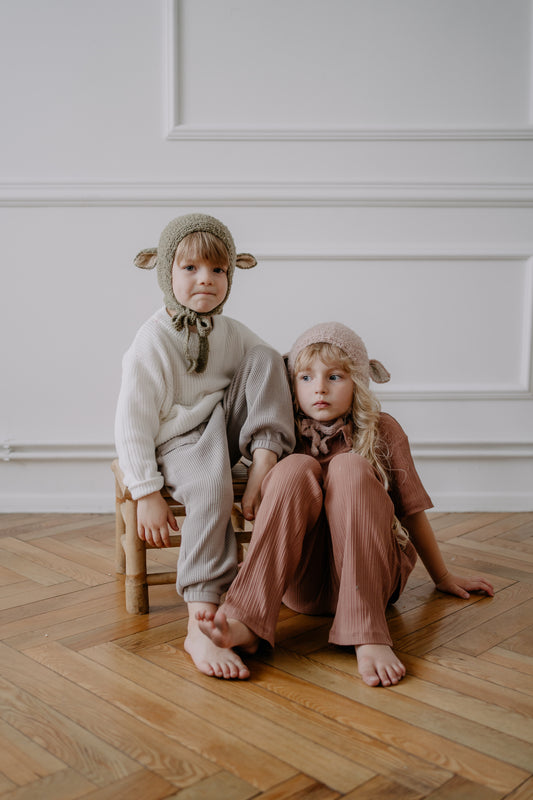 <gang of kids> Sheep hat - Rose</gang>