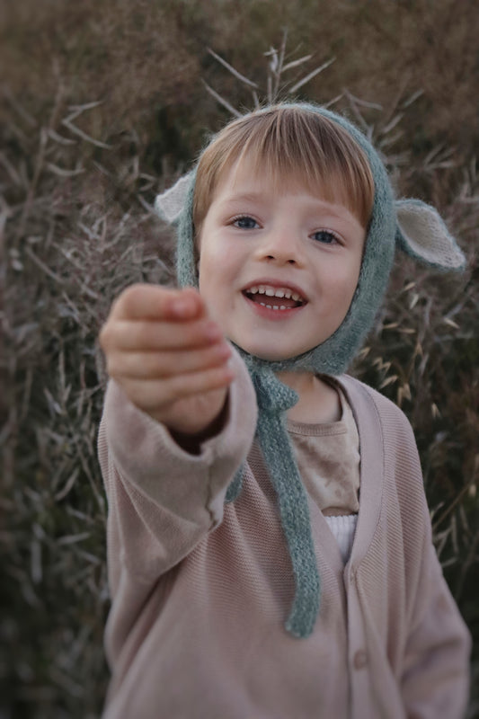 <gang of kids> Fairy hat bonnet - Sage</gang>