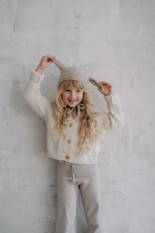 <gang of kids> Mon Amie Bonnet - Light Beige</gang>