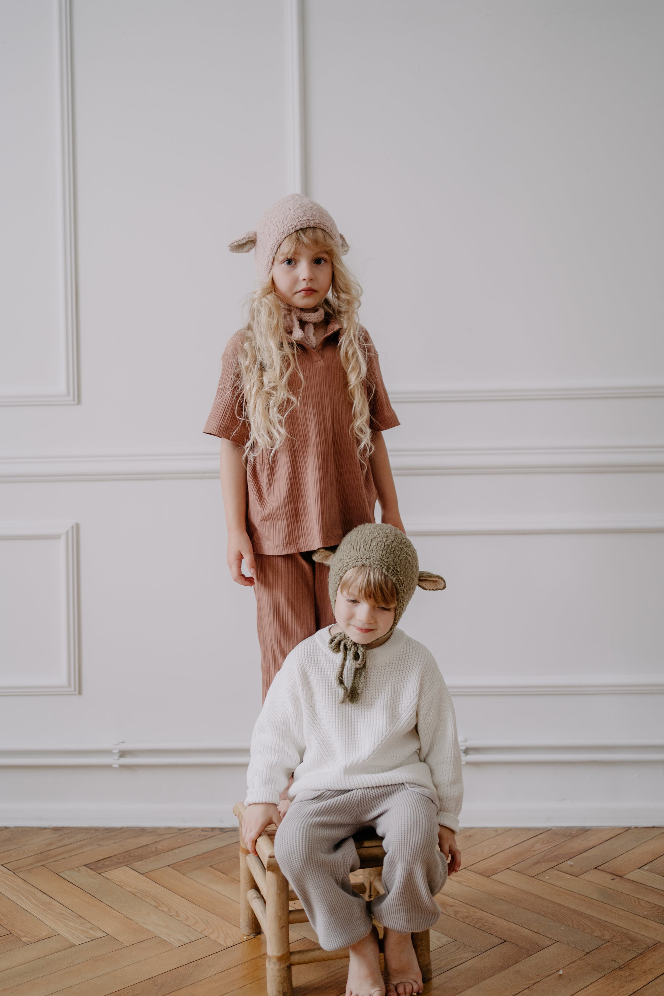 <GANG OF KIDS>Sheep hat - Rose