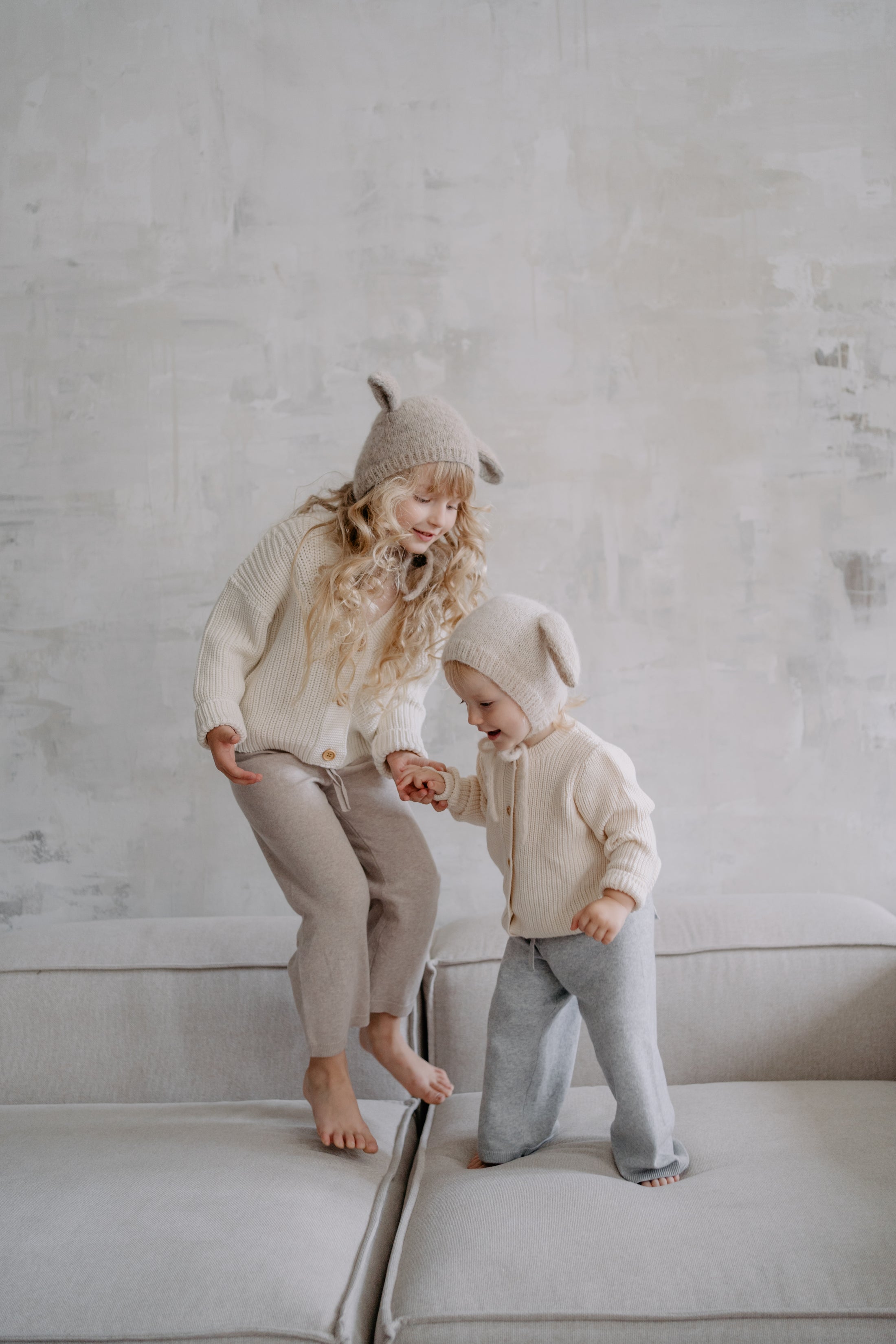 <GANG OF KIDS>Mon Amie Bonnet - Light Beige