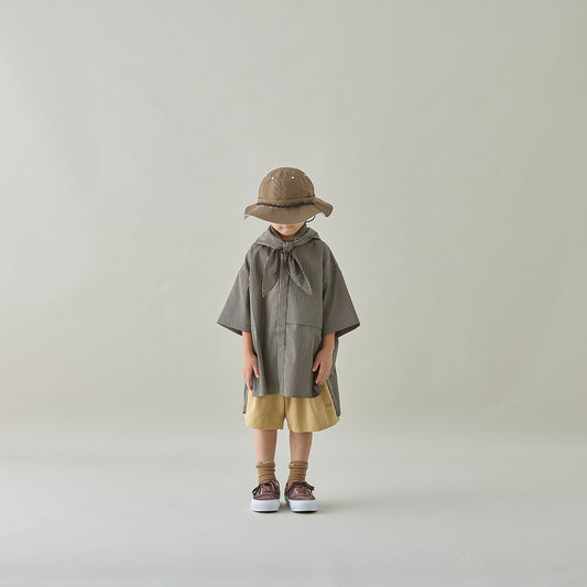 <Moun ten.> reversible adventure hat - mocha x ecru　
